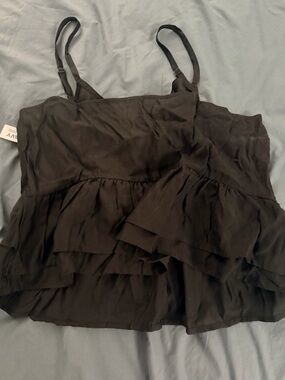 Old Navy Black Tiered Ruffle Camisole - Women